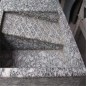 Spray white granite